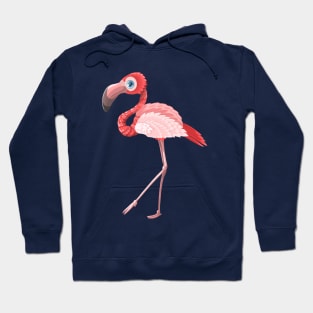 Flamingo Illustration Hoodie